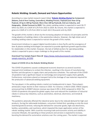 robotic welding growth demand and future