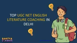 Top UGC NET English Literature Coaching in Delhi