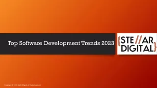 Top Software Development Trends 2023