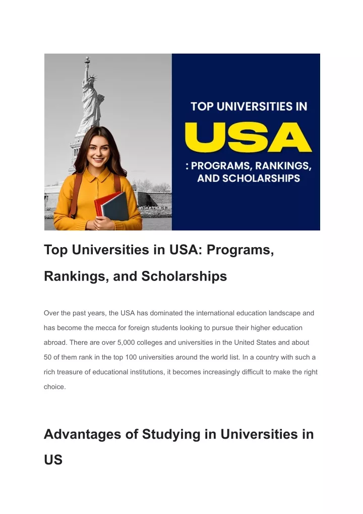 top universities in usa programs