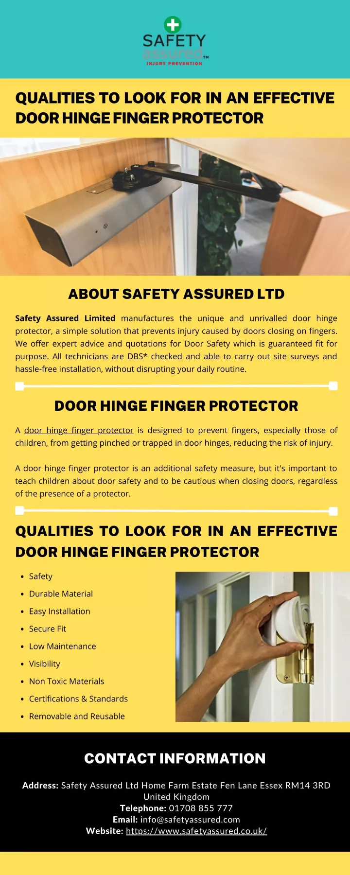 qualities to look for in an effective door hinge