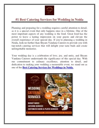 #1 Best Catering Services for Wedding in Noida