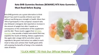 NTX Keto Gummies