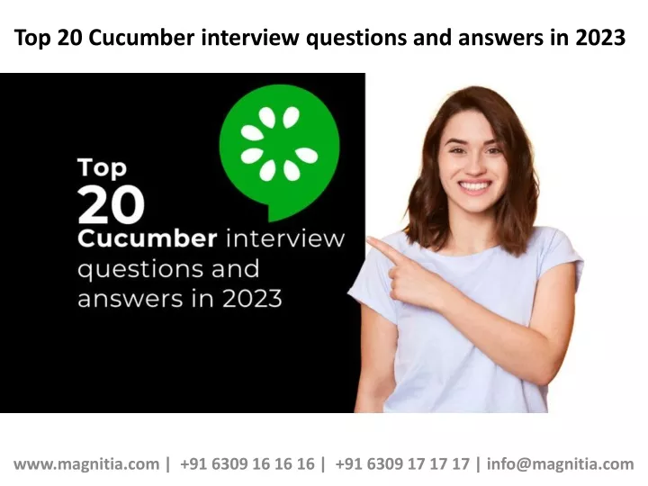 top 20 cucumber interview questions and answers