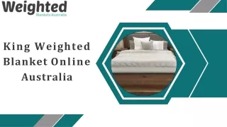 King Weighted Blanket Online Australia