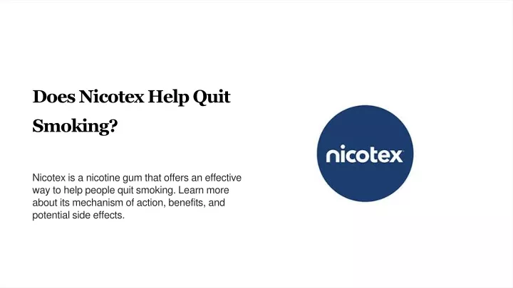does nicotex help quit smoking