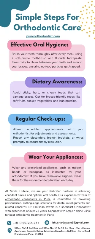 Simple Steps For Orthodontic Care