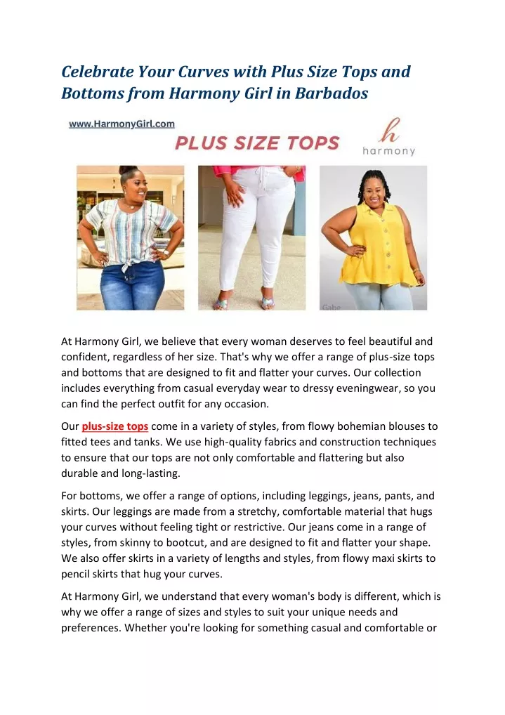 celebrate your curves with plus size tops