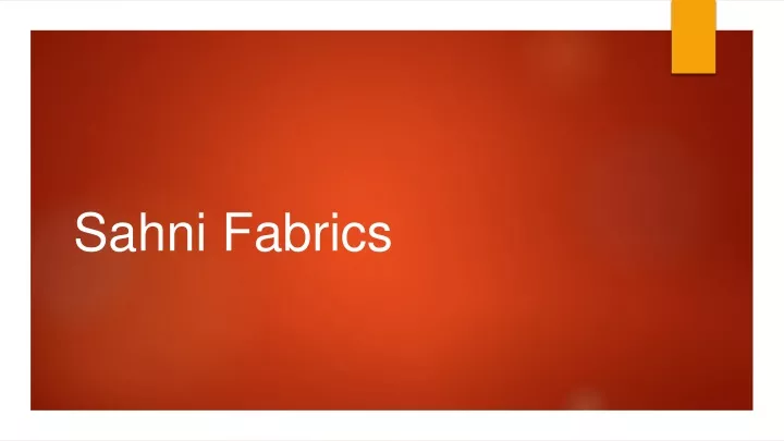 sahni fabrics