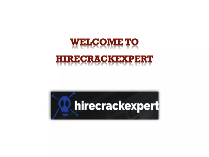 welcome to hirecrackexpert