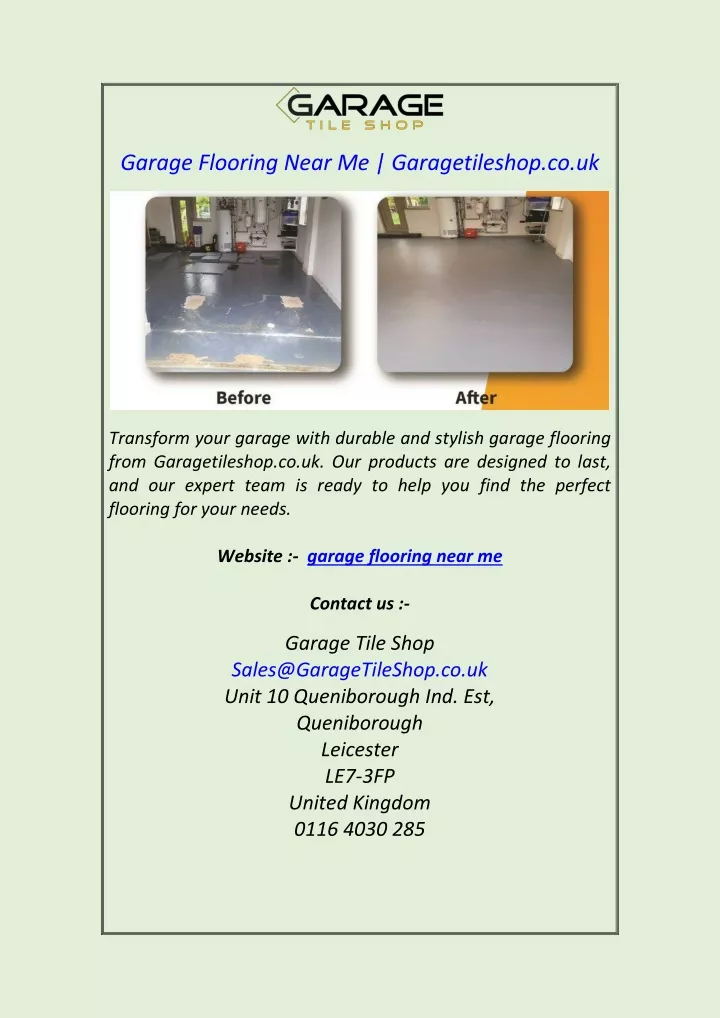 garage flooring near me garagetileshop co uk