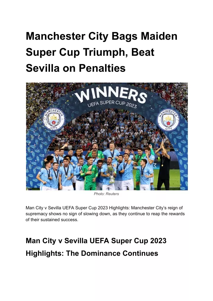 manchester city bags maiden super cup triumph