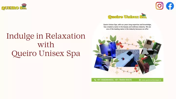 indulge in relaxation with queiro unisex spa