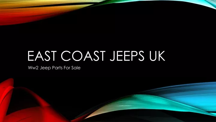 east coast jeeps uk