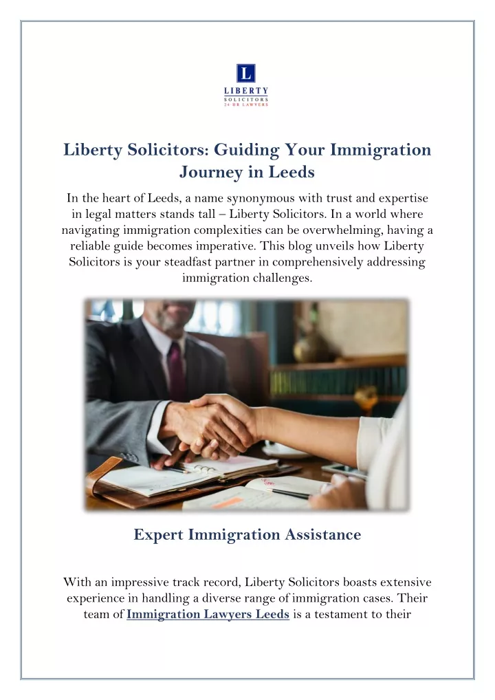 liberty solicitors guiding your immigration