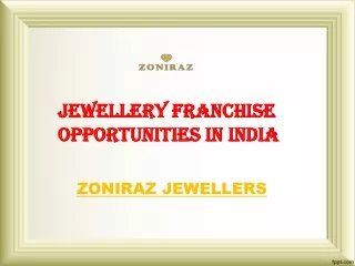 Zoniraz Jewellers: Gold And Diamond Jewellery Franchisee In India