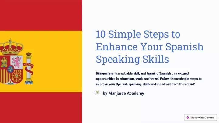 10 simple steps to enhance your spanish speaking