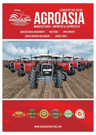 Agroasia Tractors Leading Company & Exporter.