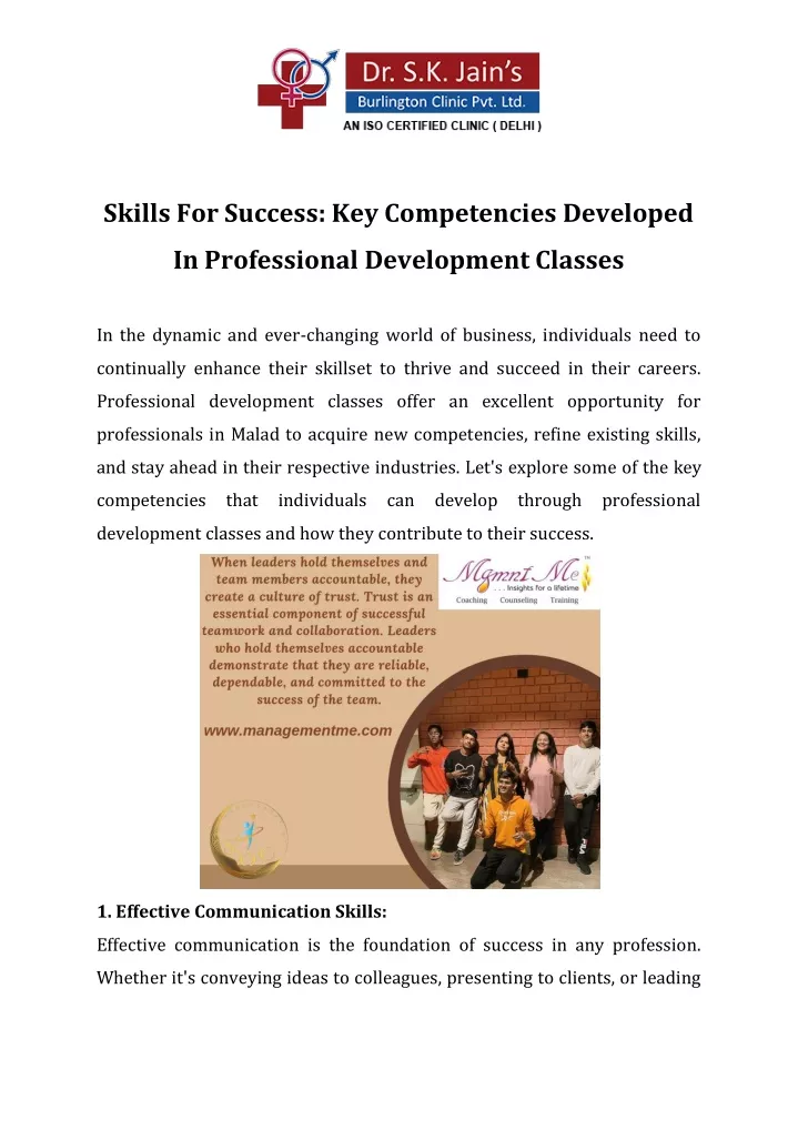 skills for success key competencies developed