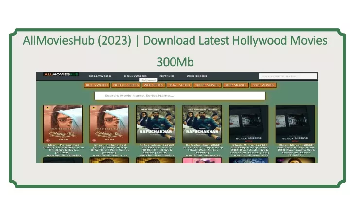 allmovieshub 2023 download latest hollywood