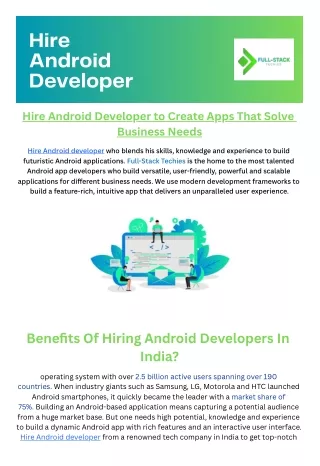 Hire Android Developer