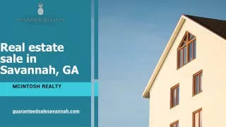 Real estate sale in Savannah GA