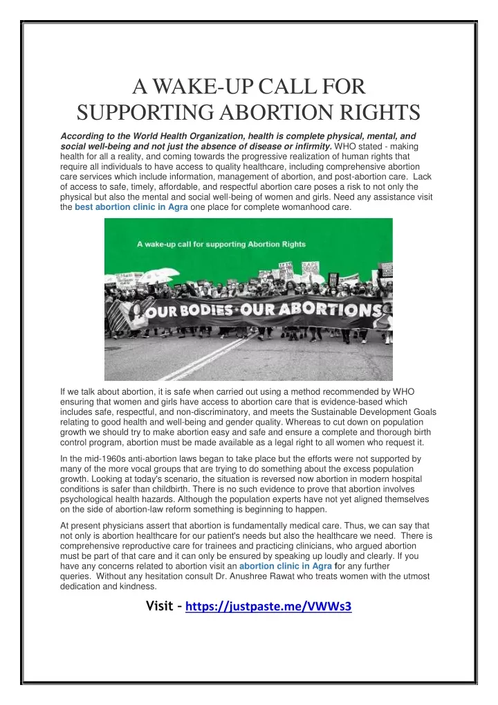 a wake up call for supporting abortion rights