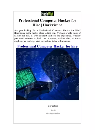 professional computer hacker for hire hackvist co