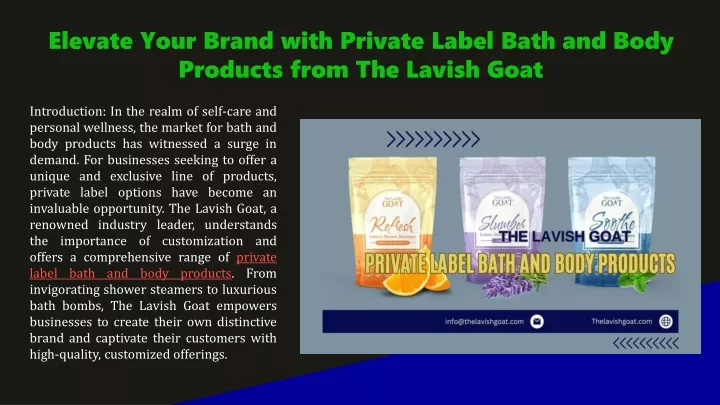 elevate your brand with private label bath