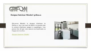 Designer Intérieur Mirabel  grifon.ca