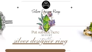 silver designer ring