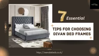 7 Essential Tips for Choosing Divan Bed Frames UK_WeMakeBeds