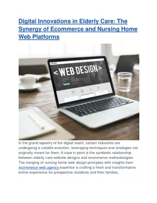 Digital Innovations in Elderly Care_ The Synergy of Ecommerce and Nursing Home Web Platforms