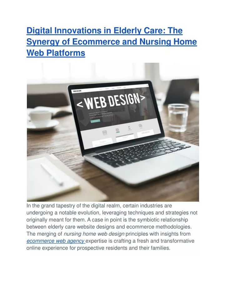 digital innovations in elderly care the synergy of ecommerce and nursing home web platforms
