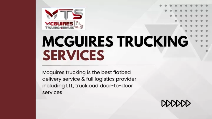 mcguires trucking services