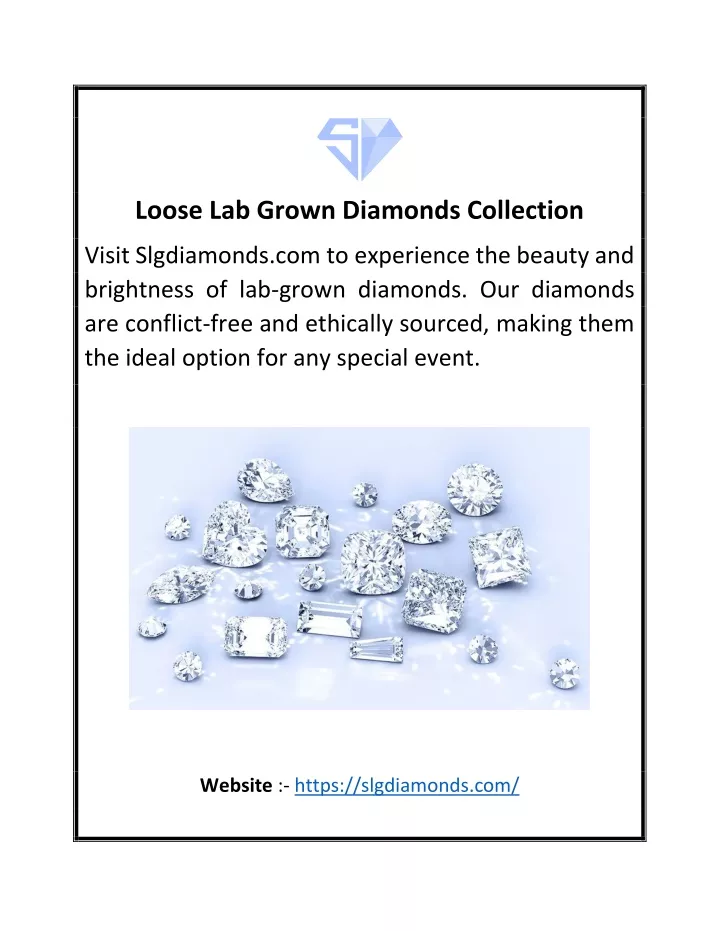 loose lab grown diamonds collection