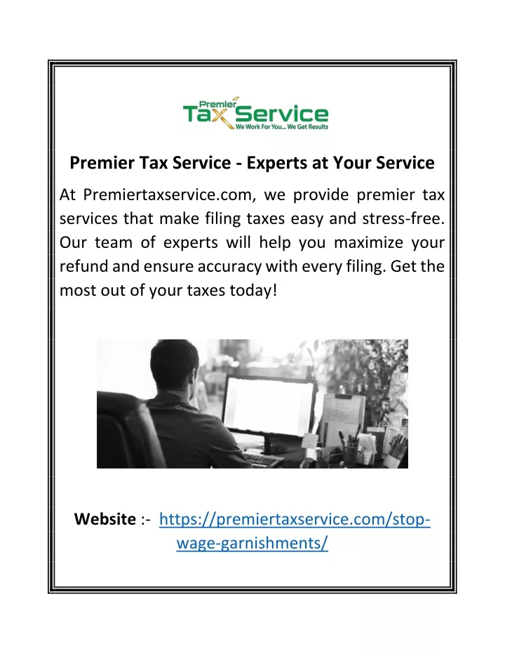 premier tax service experts at your service