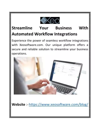 Streamline Your Business With Automated Workflow Integrations