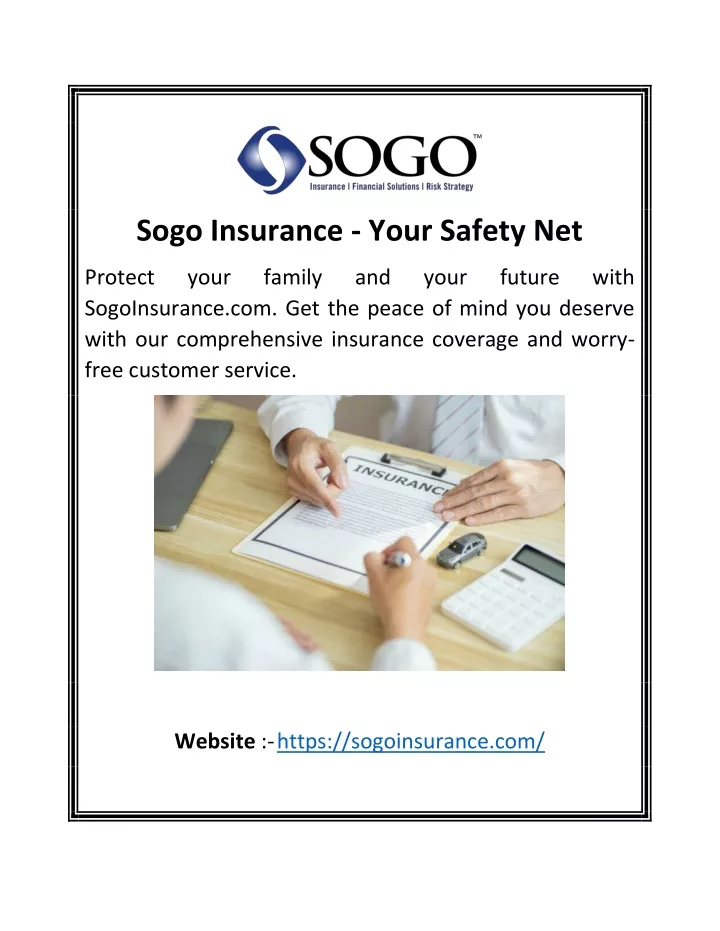 sogo insurance your safety net