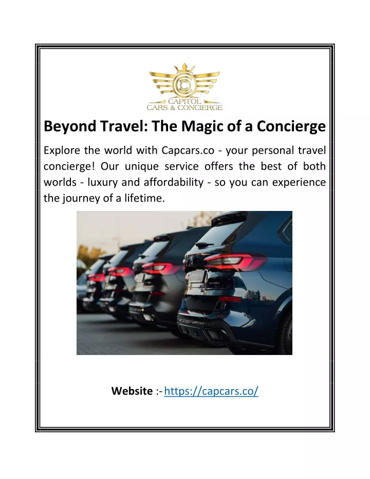 beyond travel the magic of a concierge