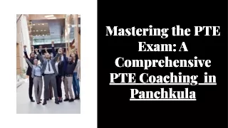 PTE Coaching in Panchkula