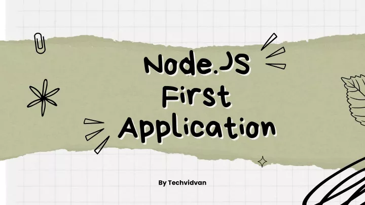 node js node js first first application