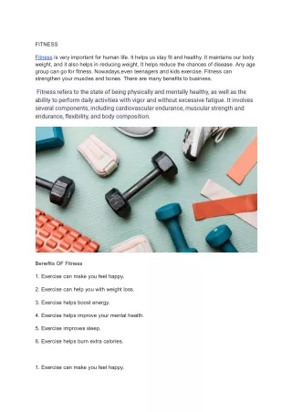 fitness