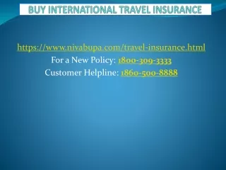 buy international travel insurance