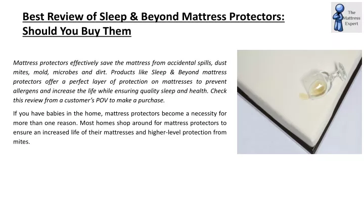 best review of sleep beyond mattress protectors