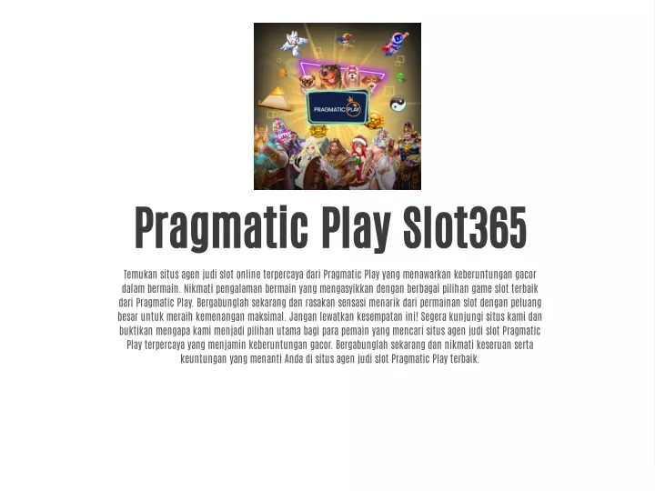 pragmatic play slot365