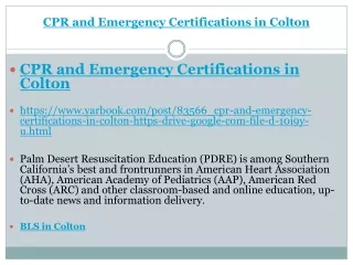 Mastering Life-Saving Skills CPR and Emergency Certifications in Colton