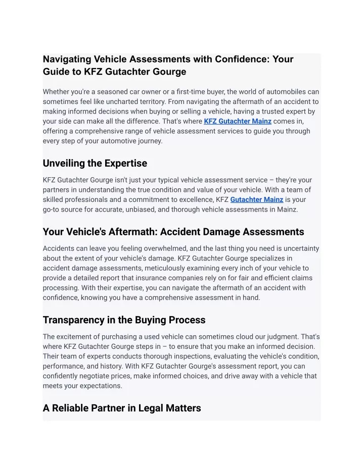 navigating vehicle assessments with confidence