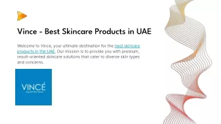 Vince - Best Skincare Products in UAE