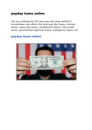 payday loans online